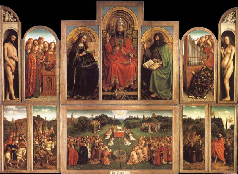 Jan Van Eyck The Ghent altaarstuck France oil painting art